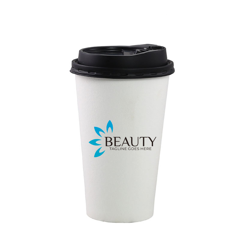 12 oz. Custom Printed Paper Cup With Lid