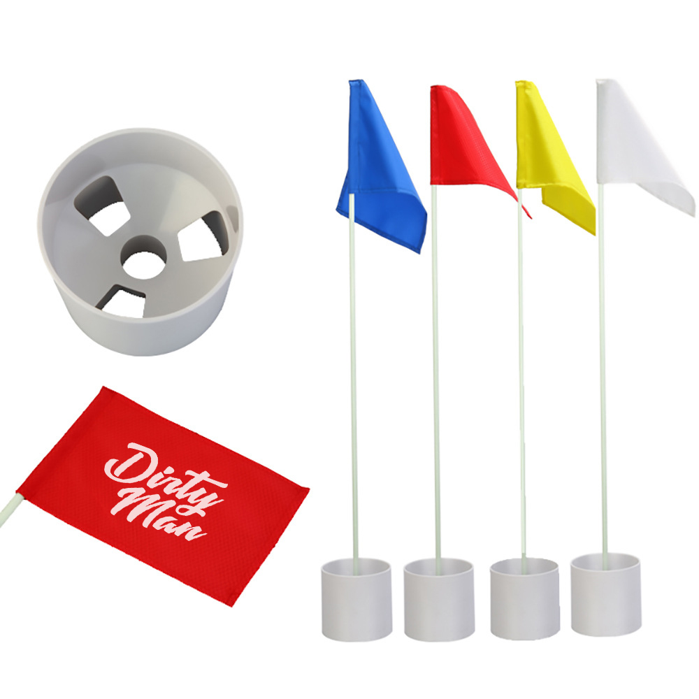 Custom Golf Flag Stick Set With Hole Cup