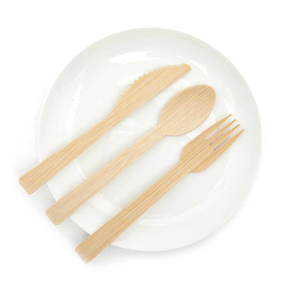 Disposable Biodegradable Bamboo Utensil Set