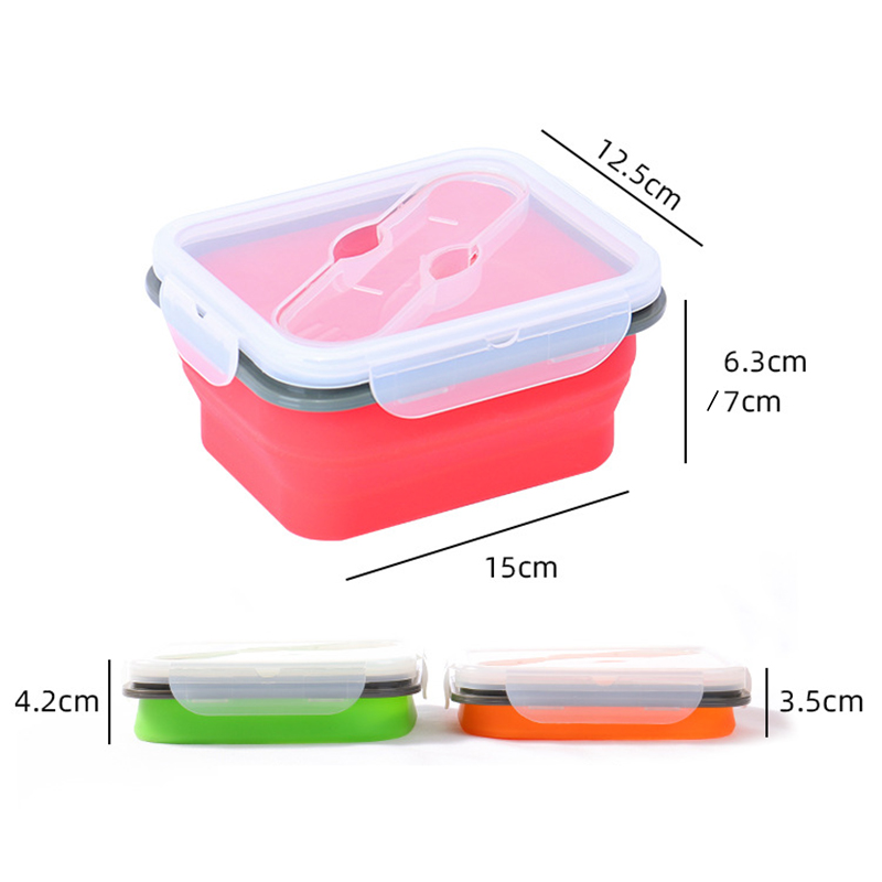 Collapsible Lunch Box With Tableware1