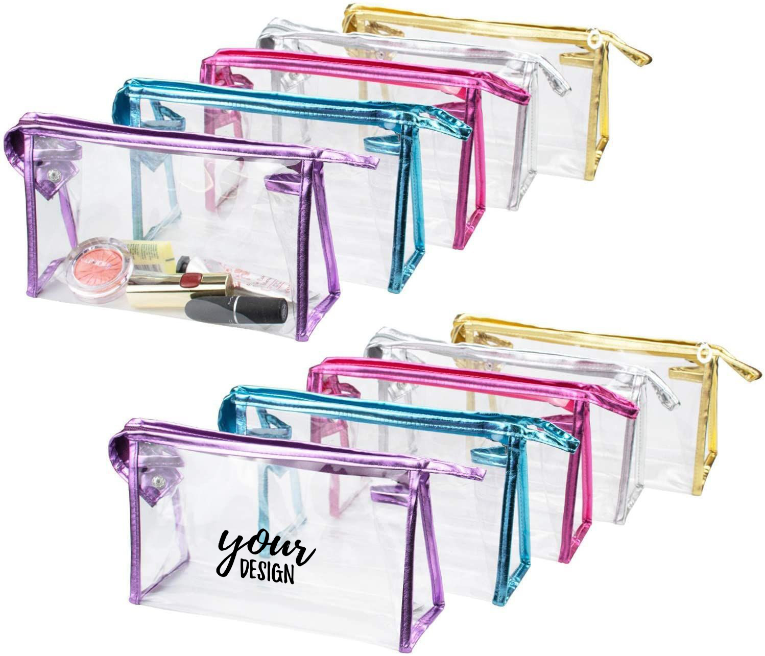 Clear PVC Travel Zipper Cosmetic Bag1