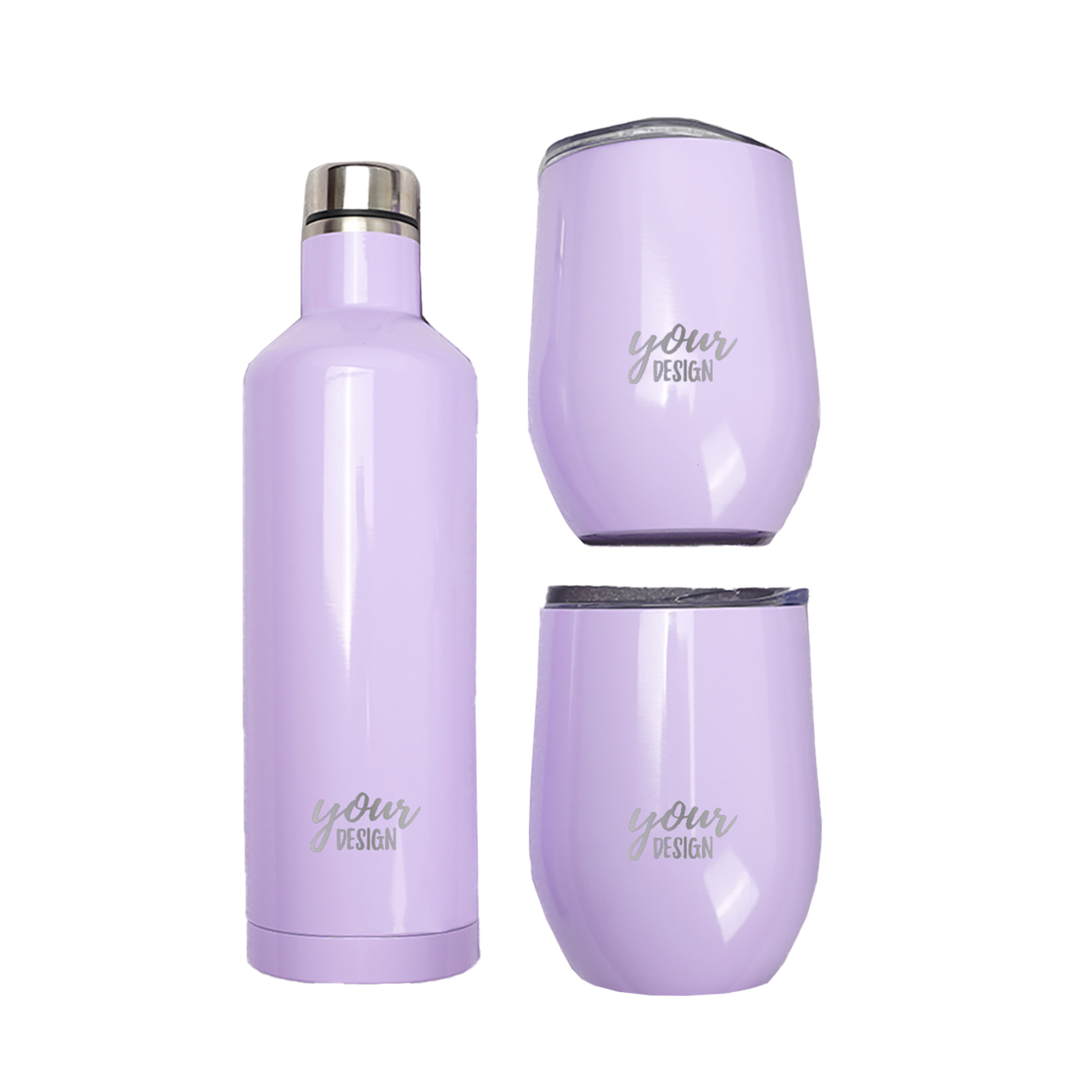 Stainless Steel Wine Bottle And Tumbler Set1