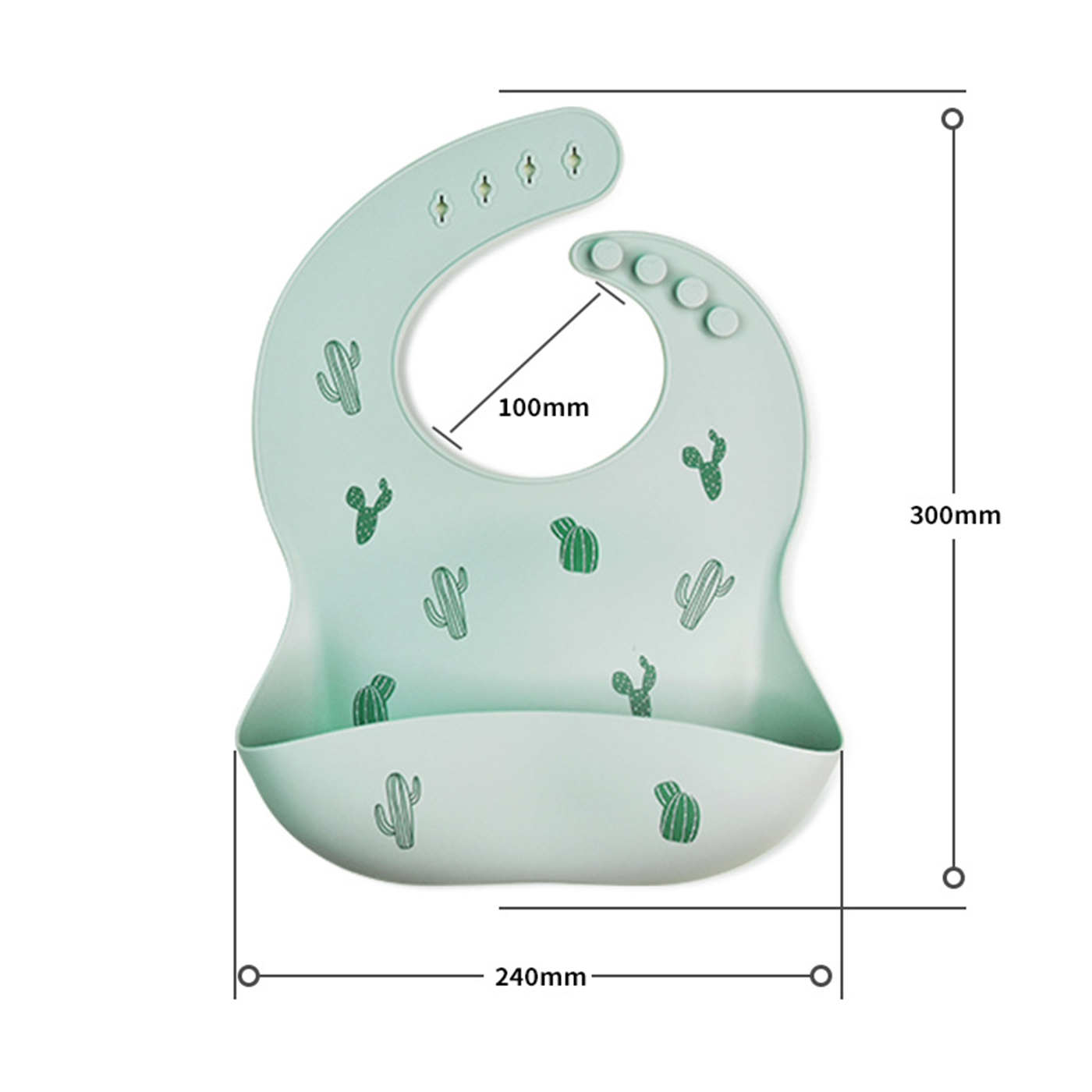 Adjustable Baby Silicone Bib2