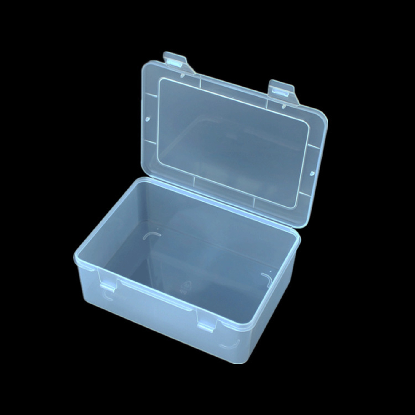 Custom Rectangular Clear Flip Top Storage Box2