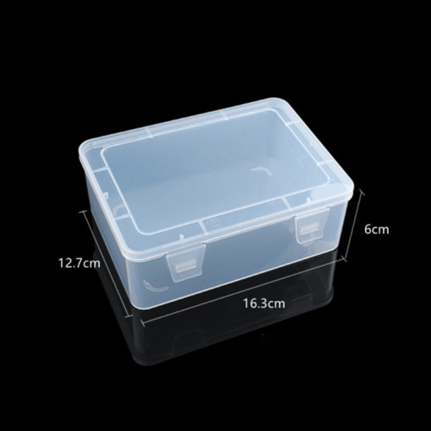 Custom Rectangular Clear Flip Top Storage Box4