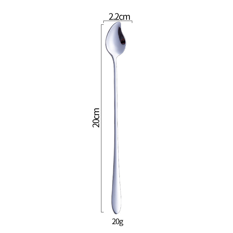 Mango Shape Stainless Steel Mixing Spoon1