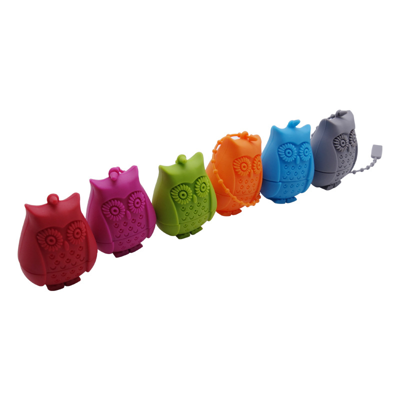 Reusable Owl Shaped Silicone Tea Infuser2