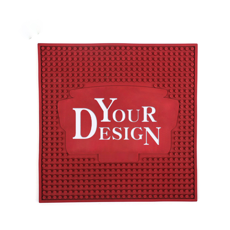 30*30cm Custom Logo Soft PVC Bar Mat