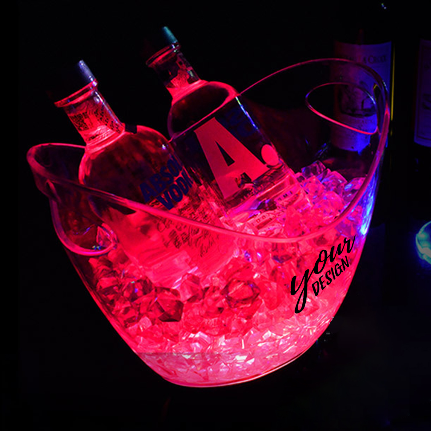 LED Ice Bucket With Handles1