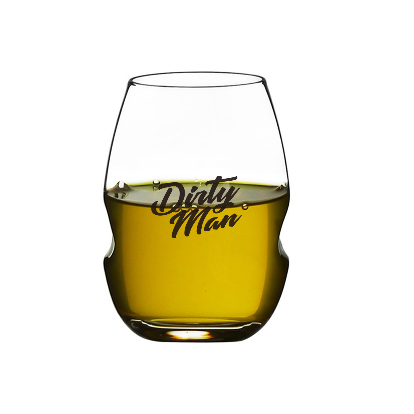 Swirl Stemless Wine Glass