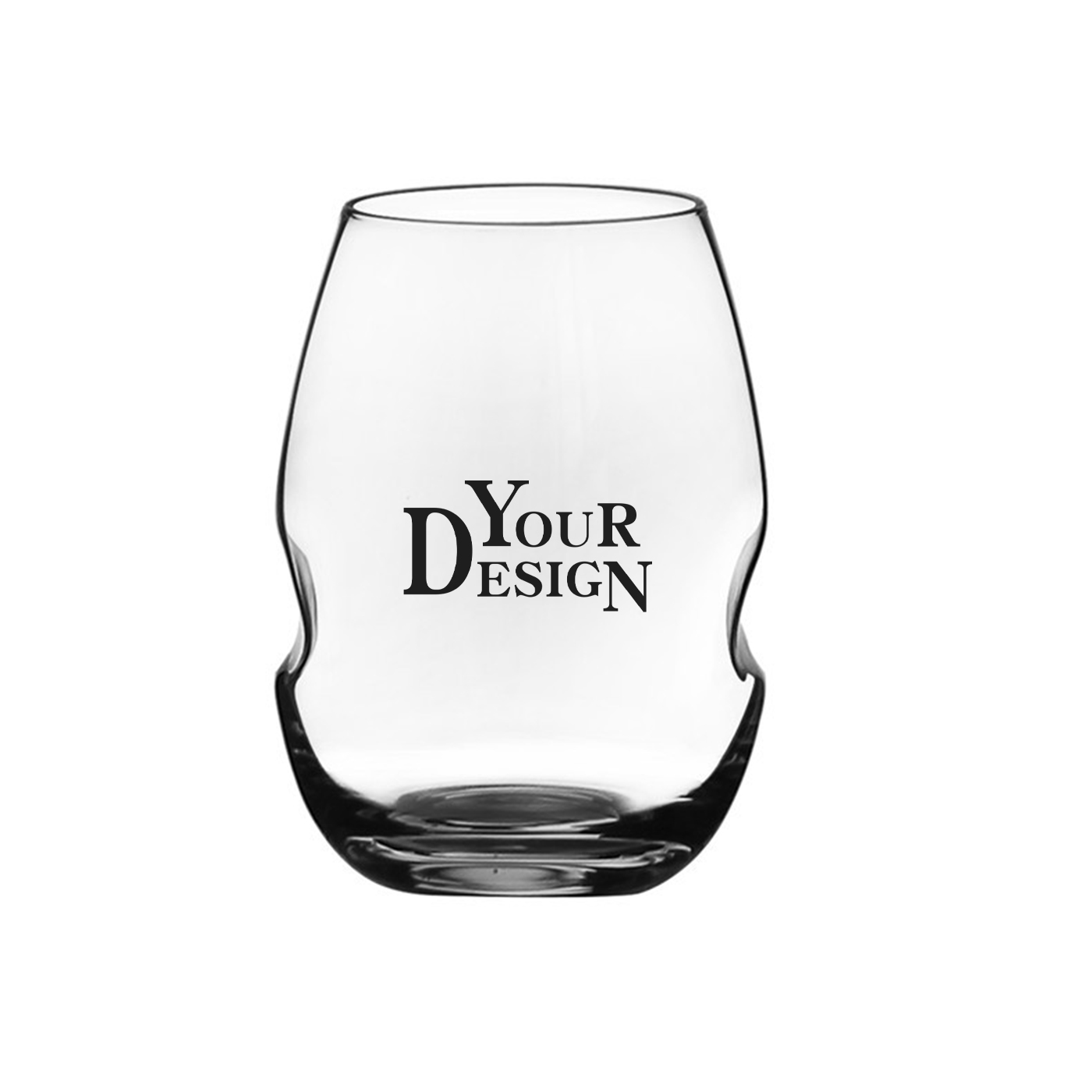 Swirl Stemless Wine Glass1