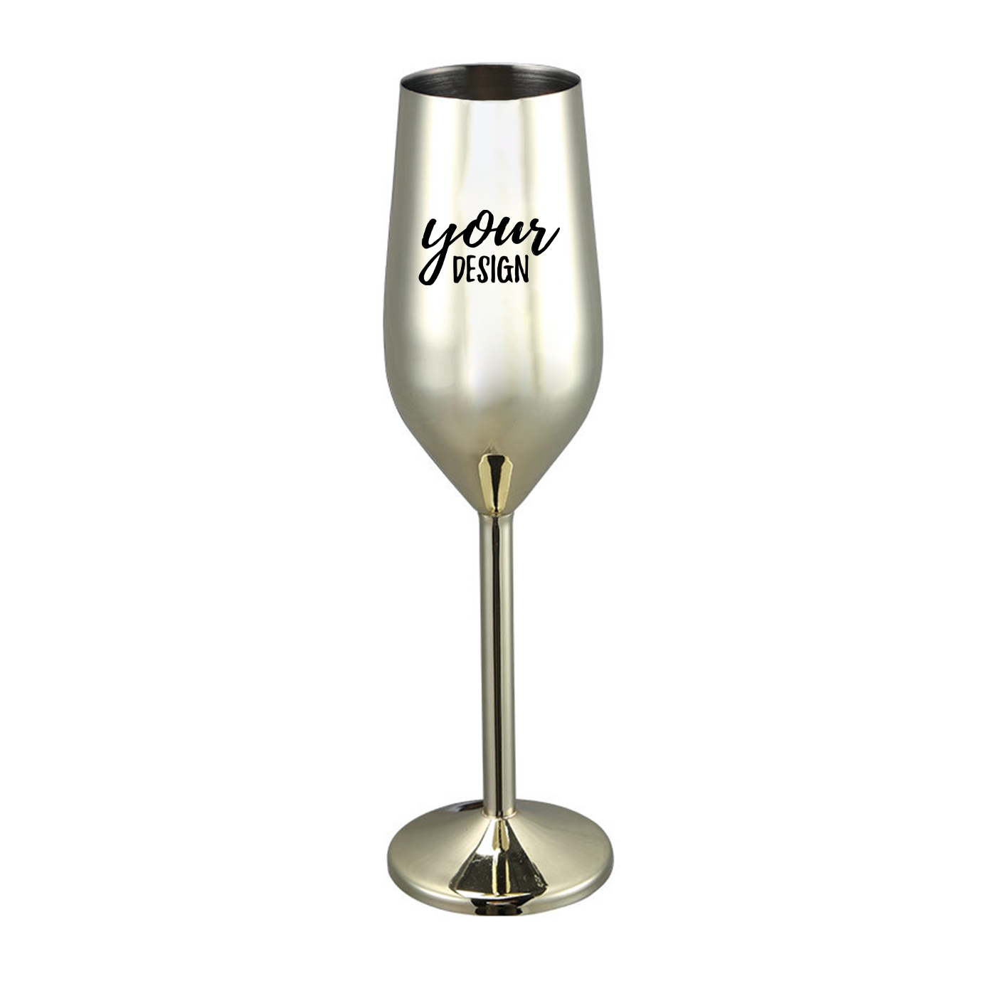 7 oz. Metal Champagne Glass2