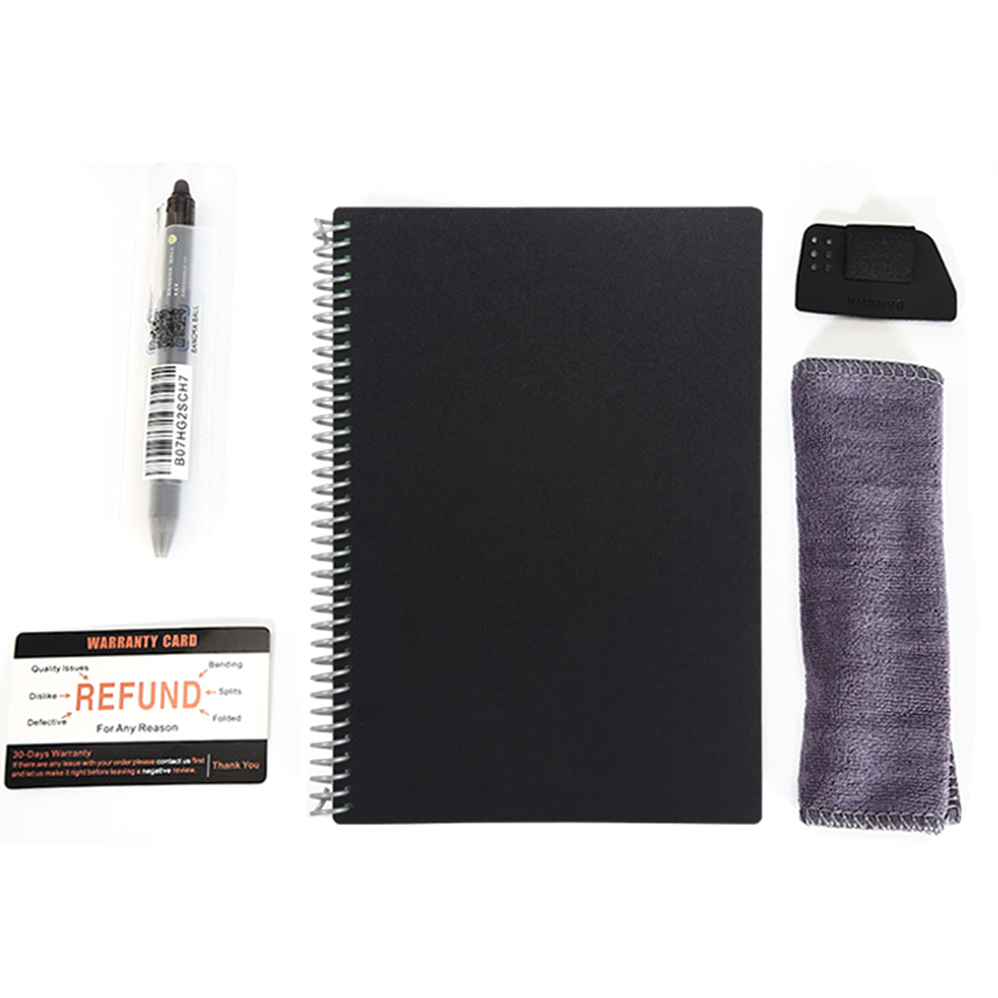 A5 Reusable Waterproof Sheet Spiral Notebook Set1