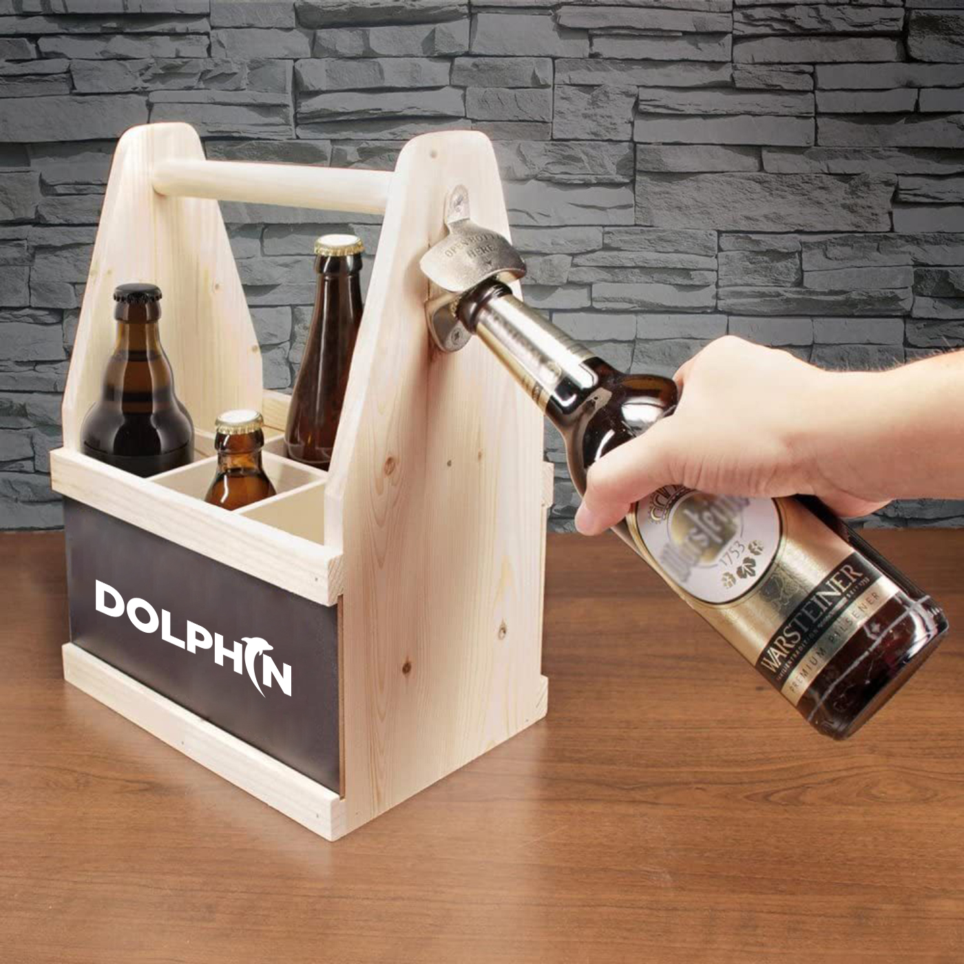 Wooden Beer Caddy