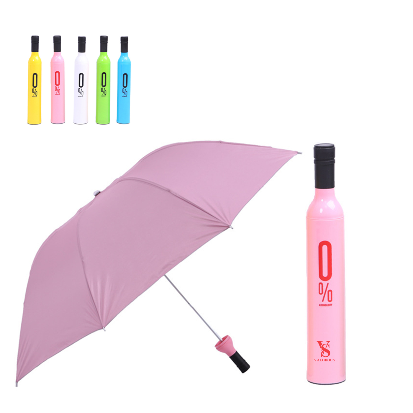 Tri-Fold Wine Bottle Umbrella