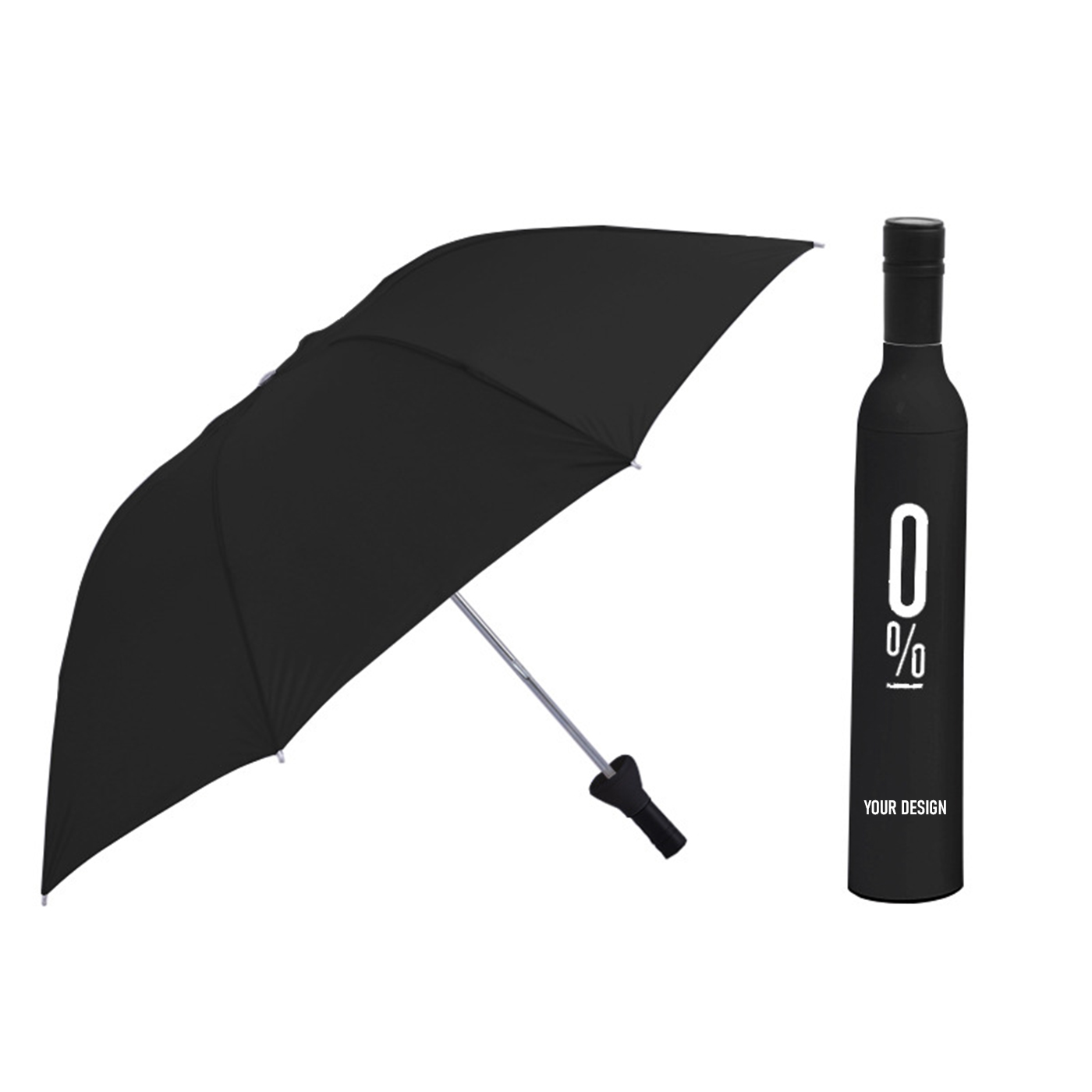 Tri-Fold Wine Bottle Umbrella1