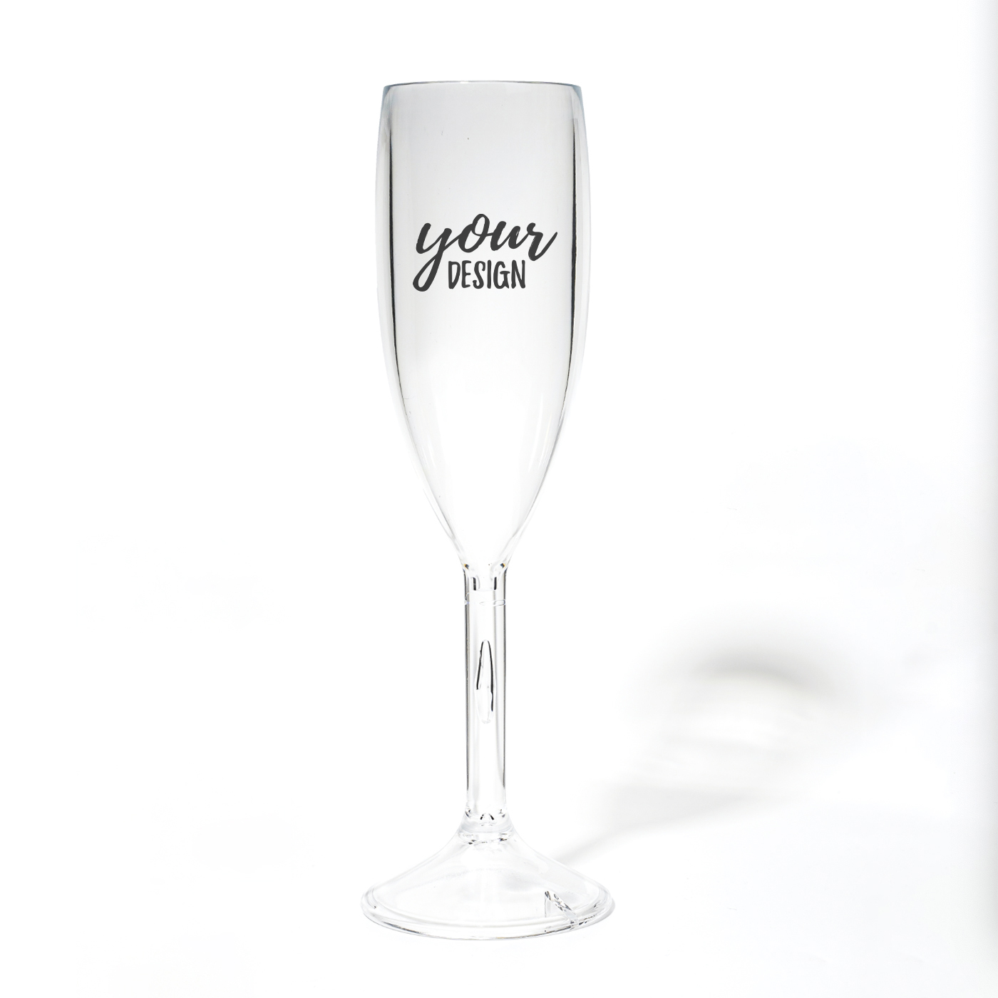 6 oz. Custom PC Plasic Champagne Glass1