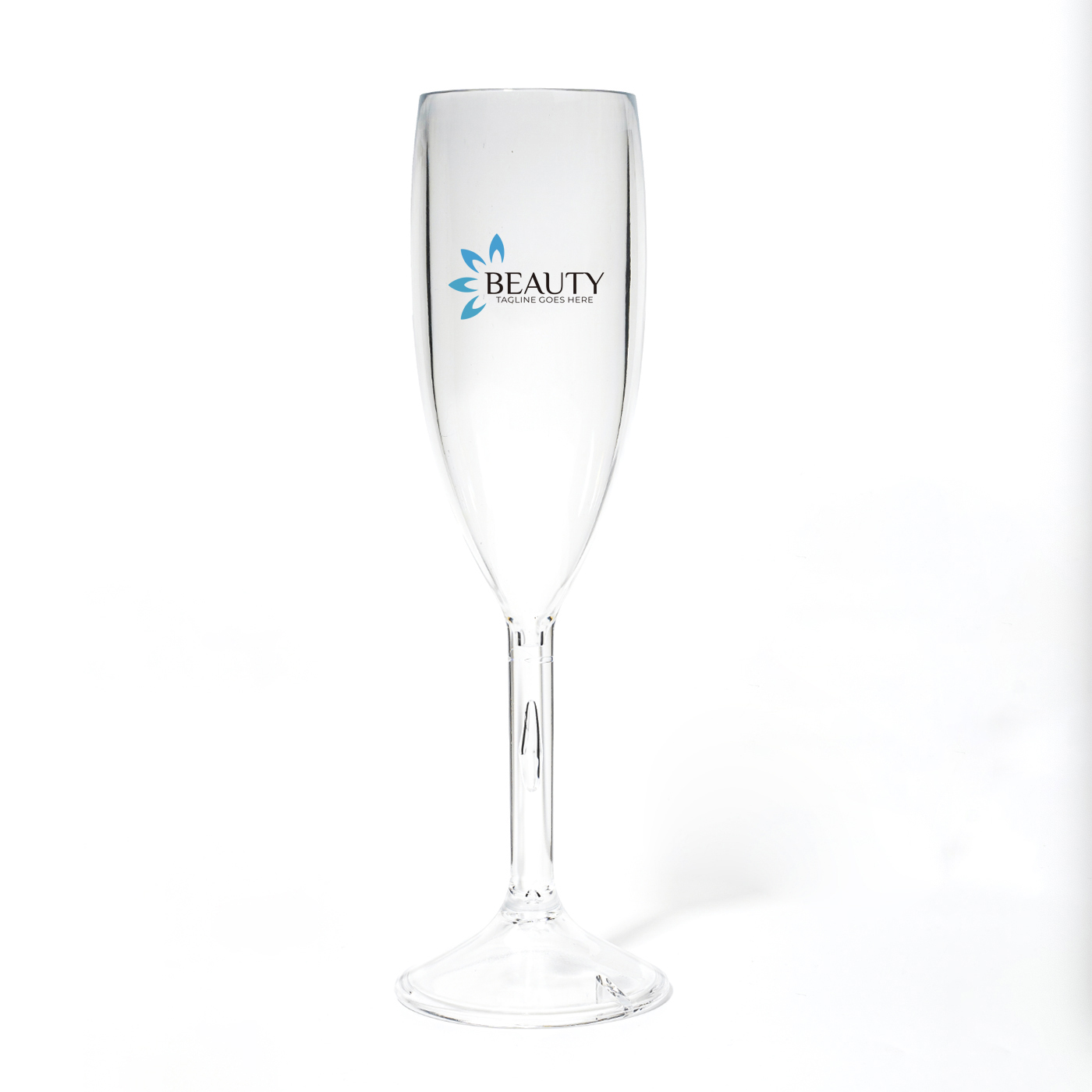 6 oz. Custom PC Plasic Champagne Glass