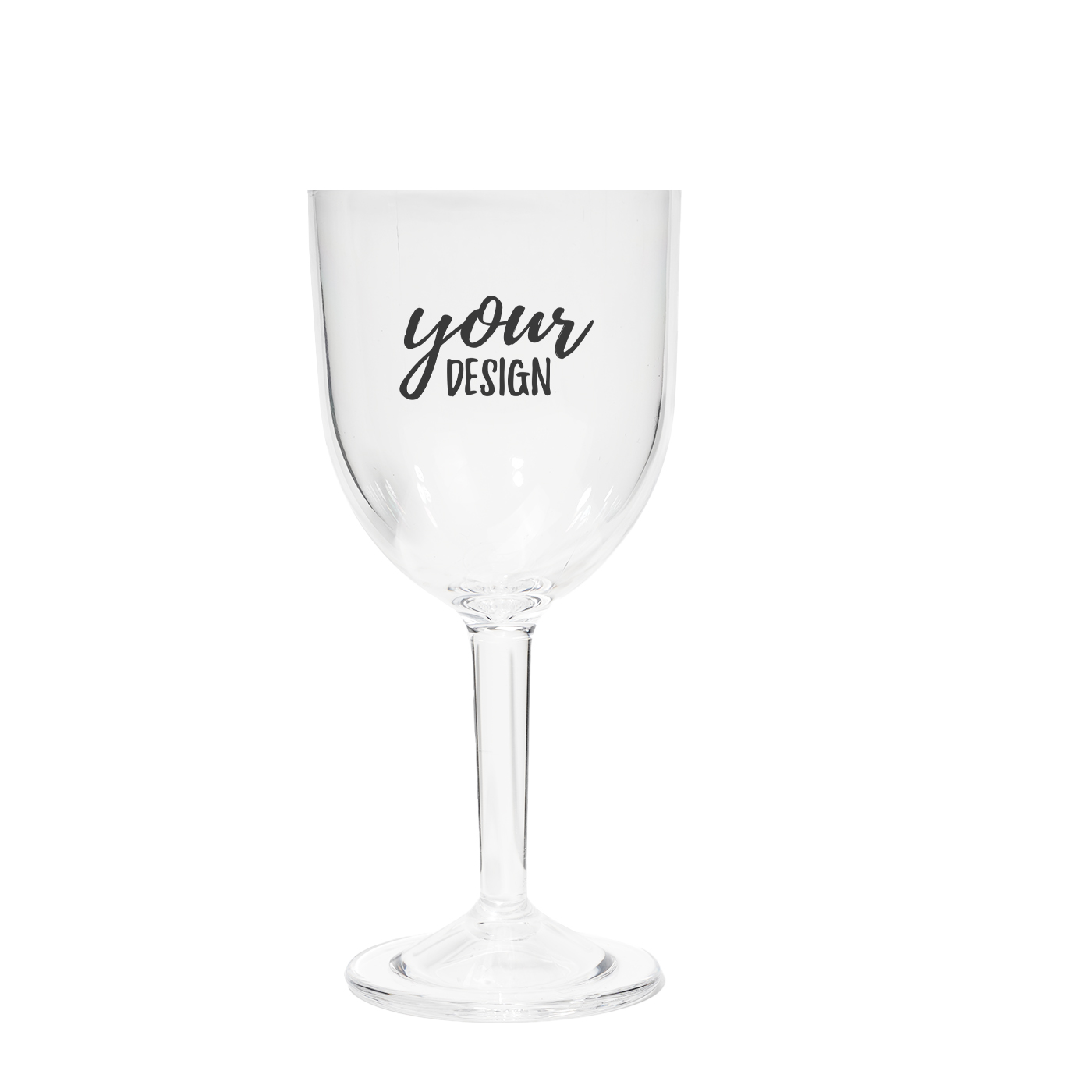 12 oz. Custom PC Plastic Wine Glass1