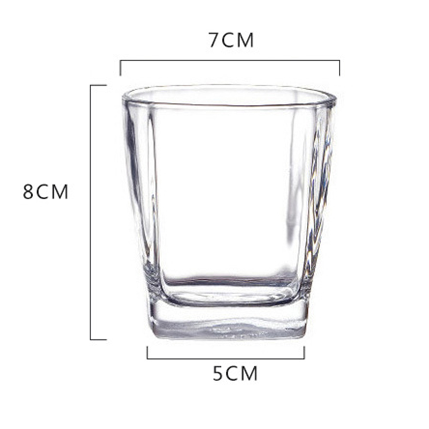 6 oz. Promotional Square Whiskey Glass3