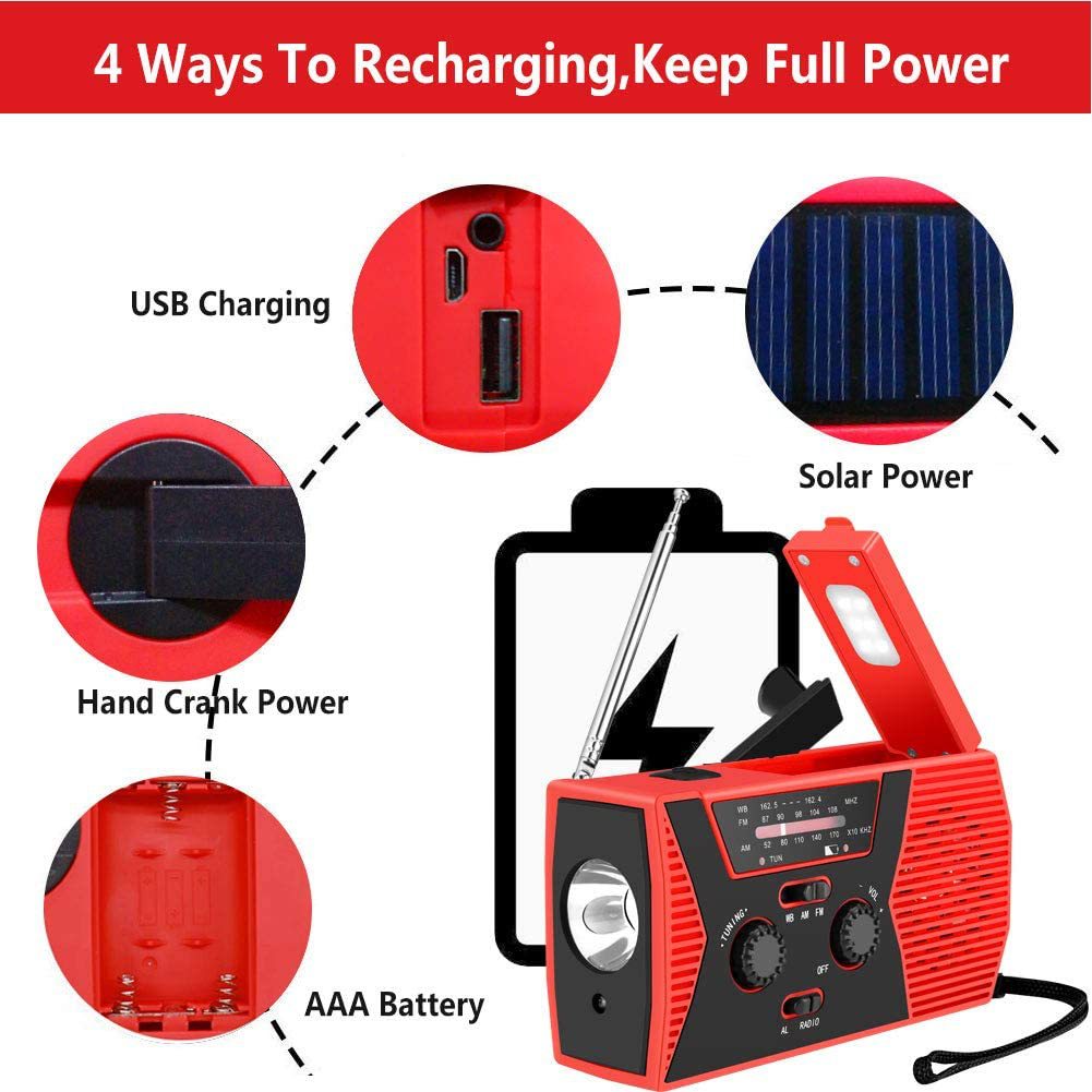 Emergency Solar Hand Crank Portable Radio5