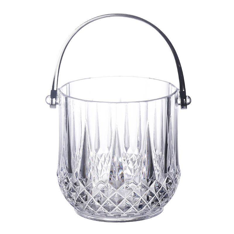 Acrylic Crystal Ice Bucket With Handle