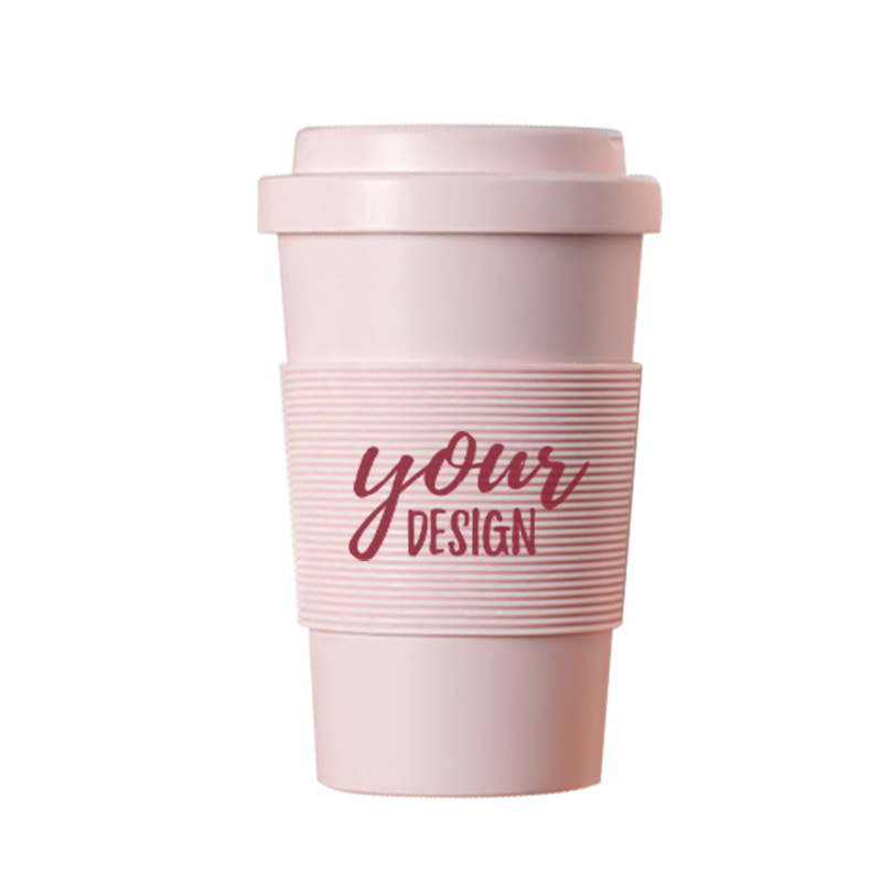 14 oz. Biodegradable Plastic Travel Coffee Cup1