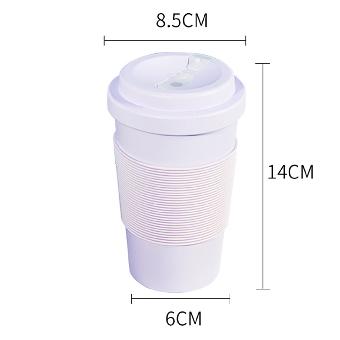 14 oz. Biodegradable Plastic Travel Coffee Cup2