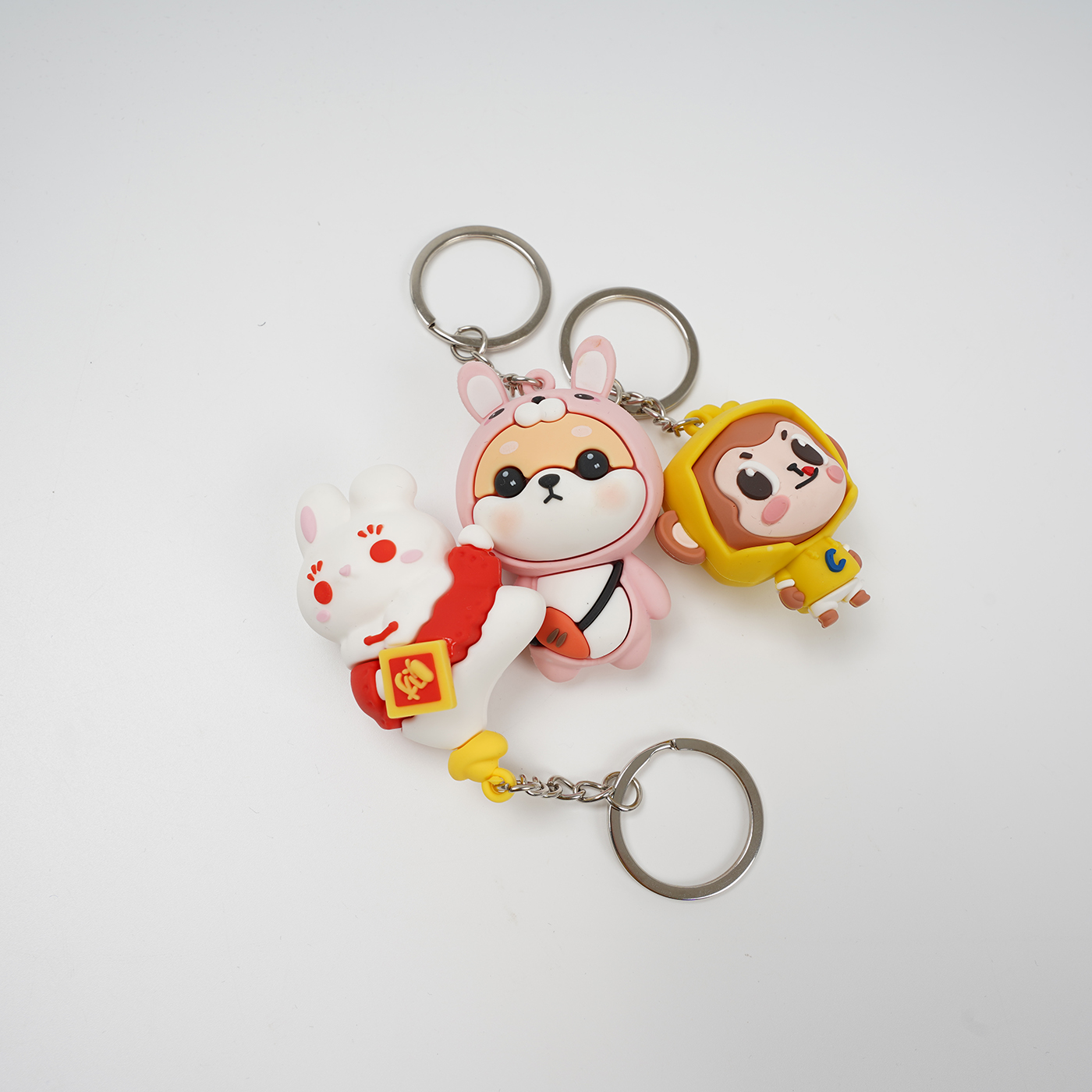 Shape Customizable 3D Soft Rubber Keychain2