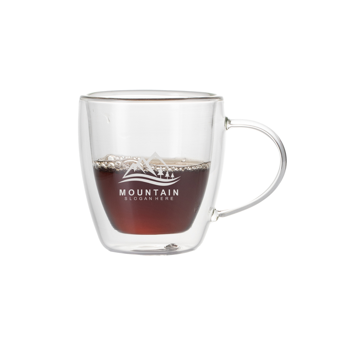 5 oz. Double-Layer Glass Coffee Cup With Handle