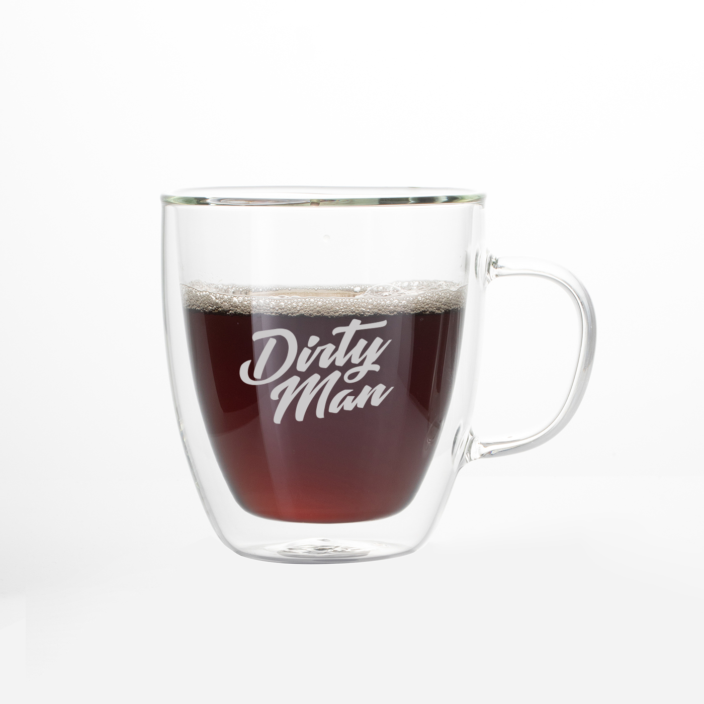 15 oz. Insulated Glass Coffee Cup With Handle