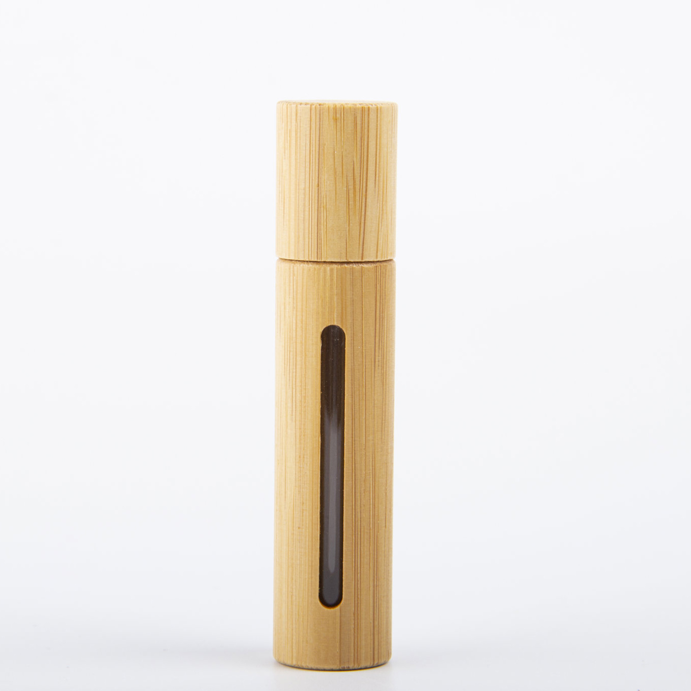 10ml Bamboo Glass Roll On Bottle With Window3
