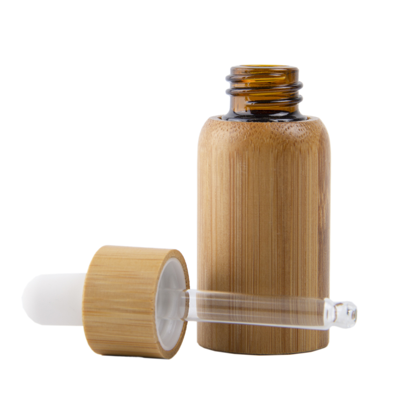 10ml Glass Dropper Bottle With Bamboo Shell1