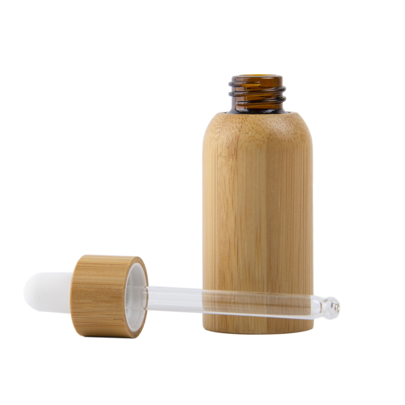 20ml Glass Dropper Bottle With Bamboo Shell1