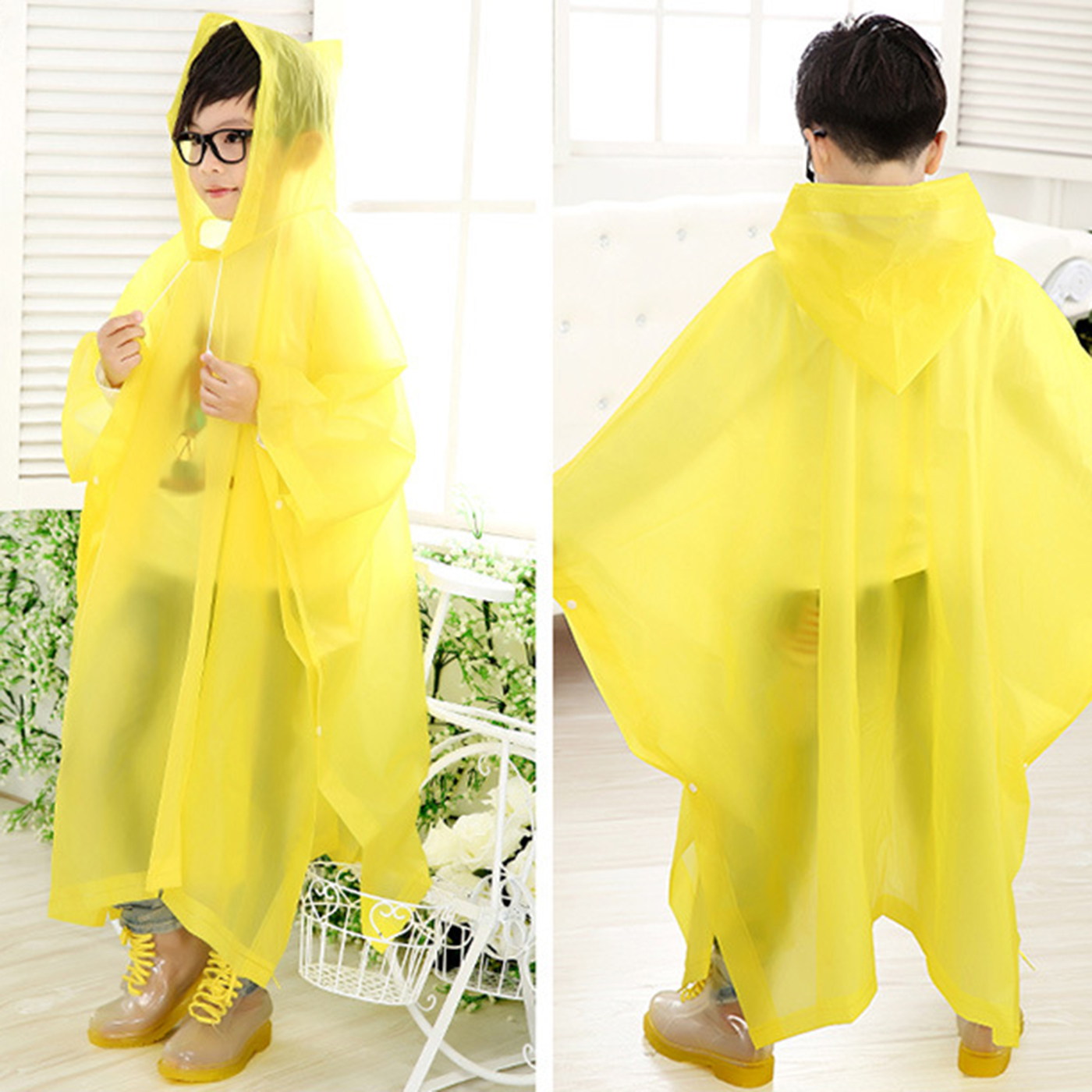 EVA Children Rain Poncho3