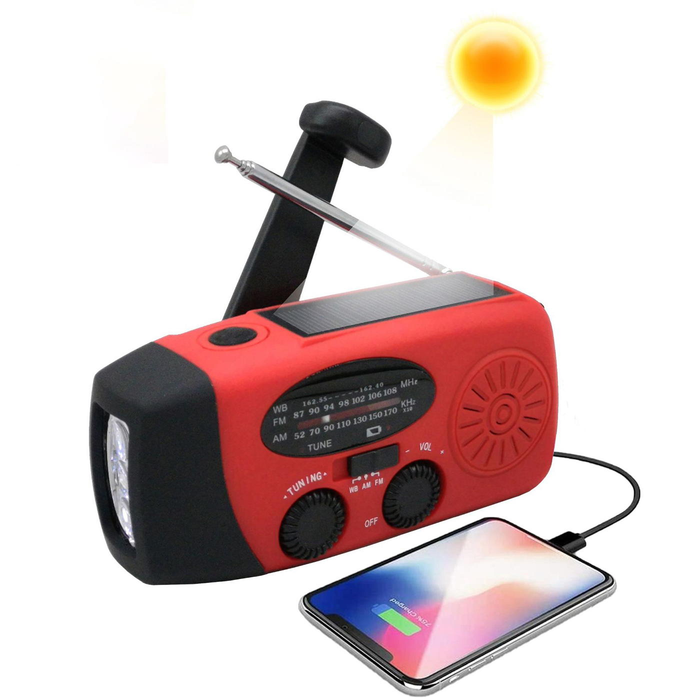 Emergency Solar Hand Crank Dynamo Radio3