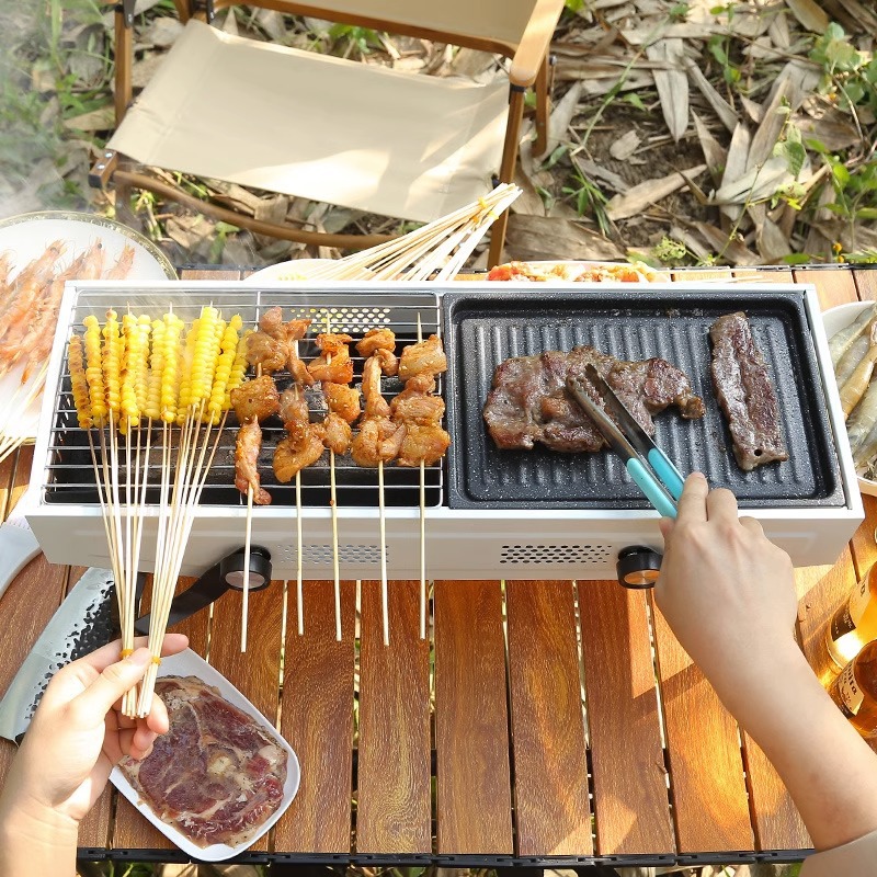 Multifunctional Folding Charcoal BBQ Grill2