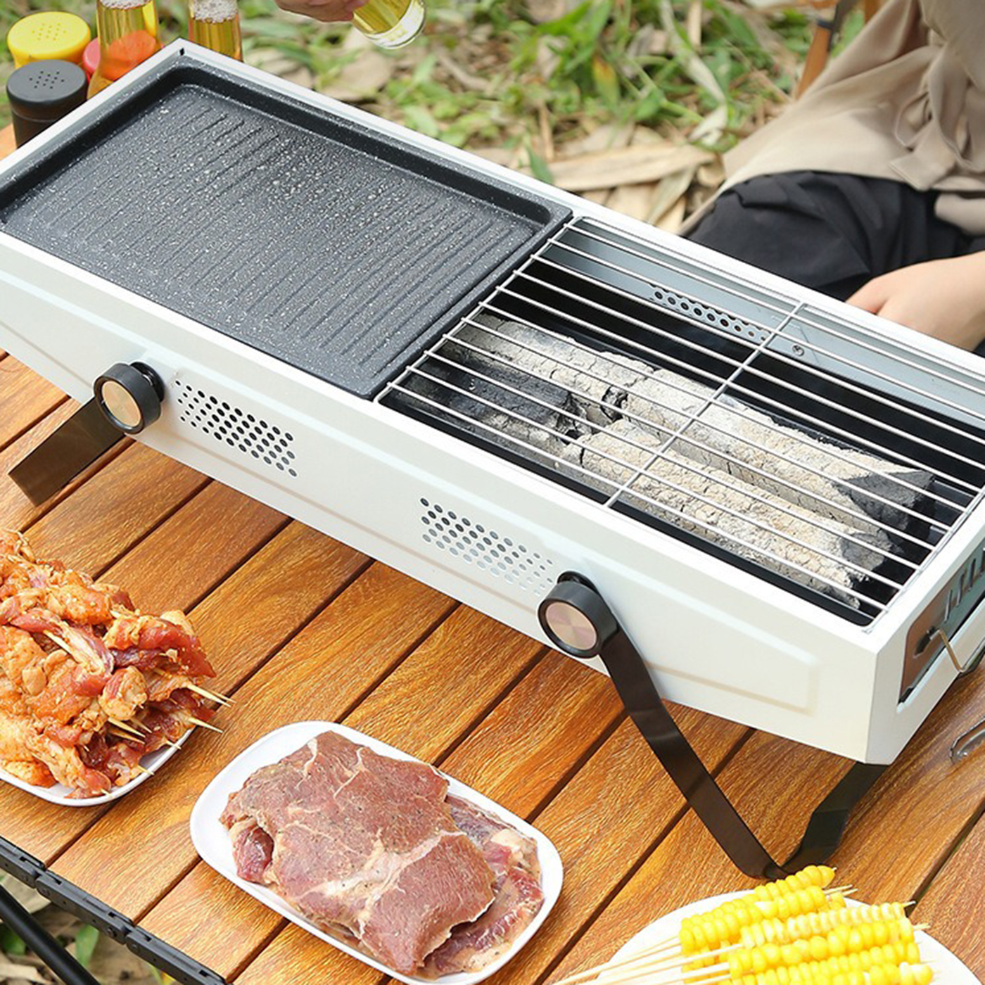 Multifunctional Folding Charcoal BBQ Grill3