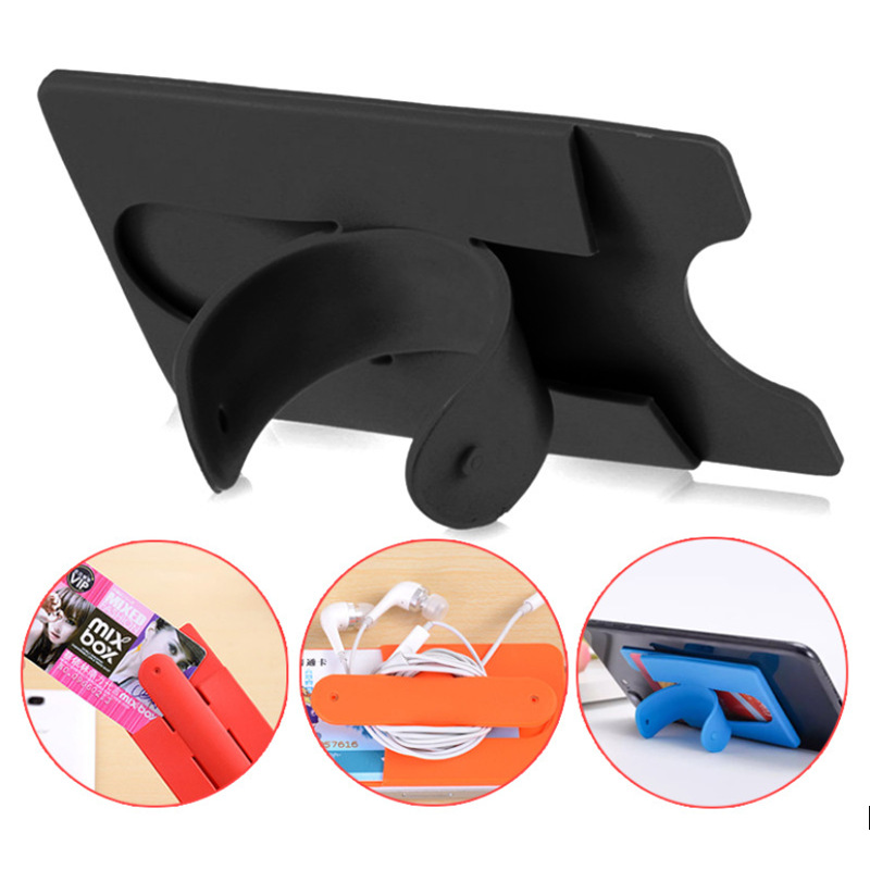 Silicone Card Holder With Phone Stand2