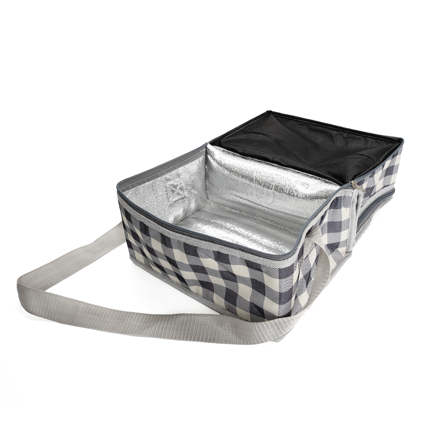 Dual Compartment Thermal Insulated Lunch Bag2