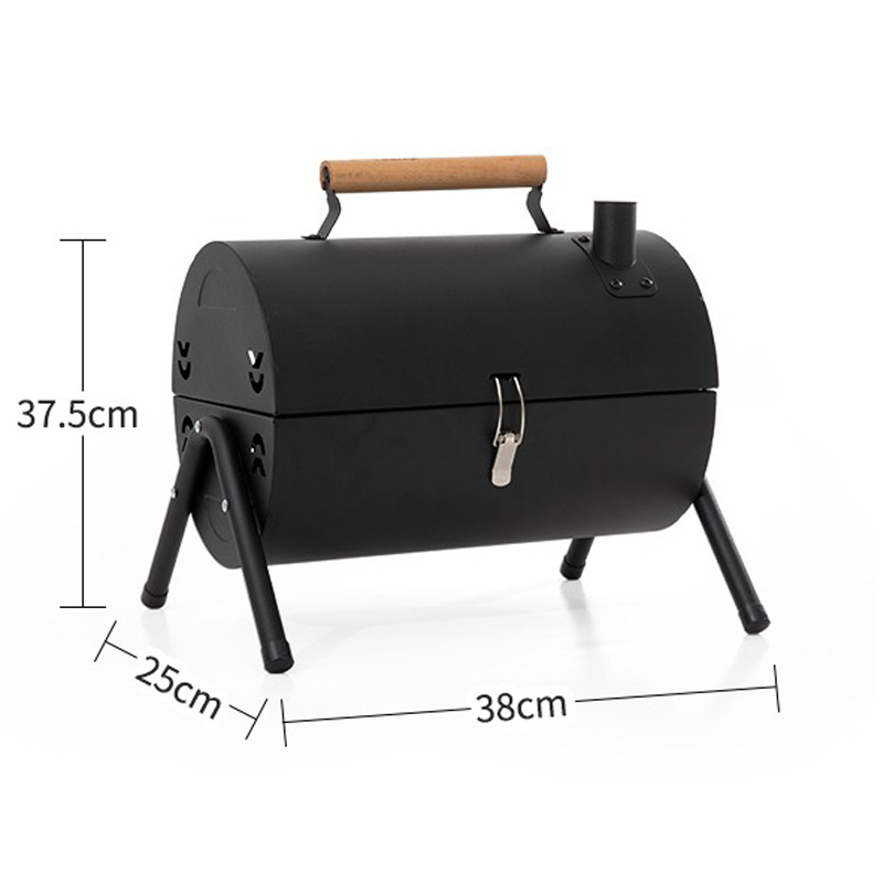 Portable Drum Barbecue Charcoal Grill2