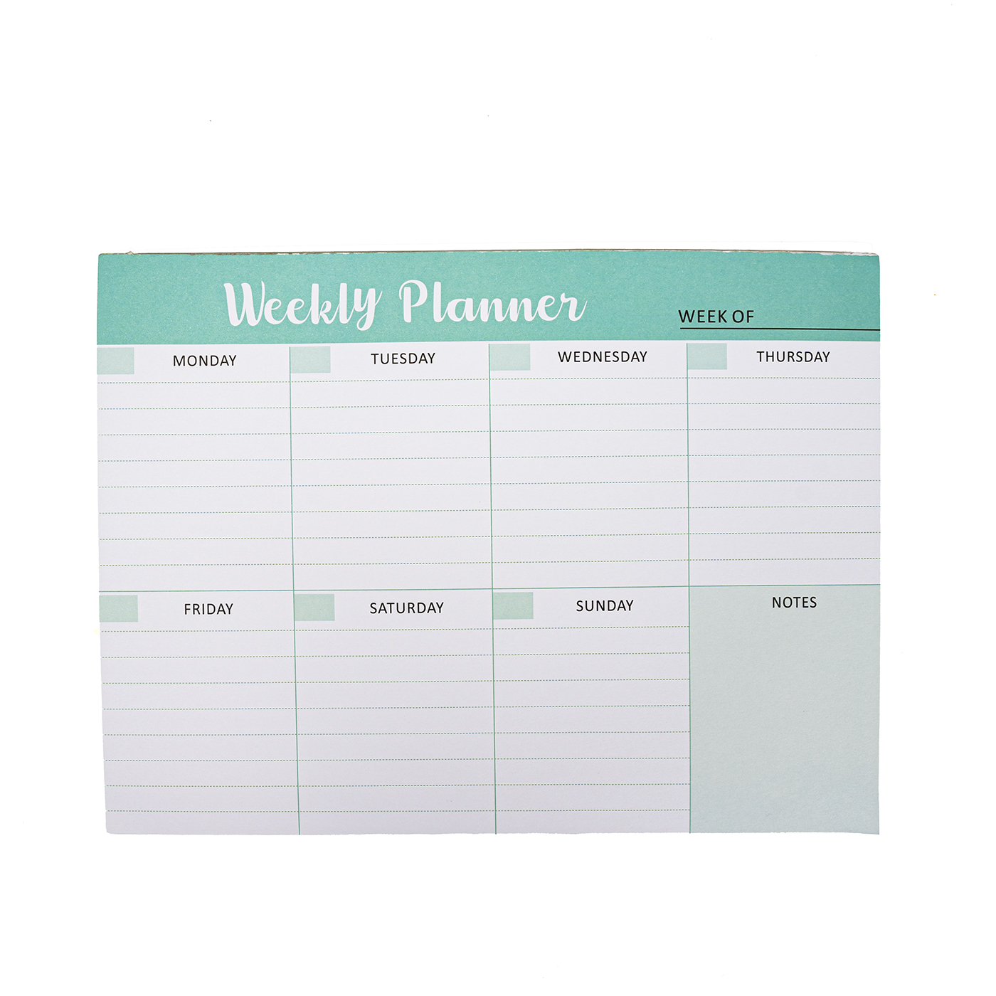 Tear Off Weekly Planner Pad