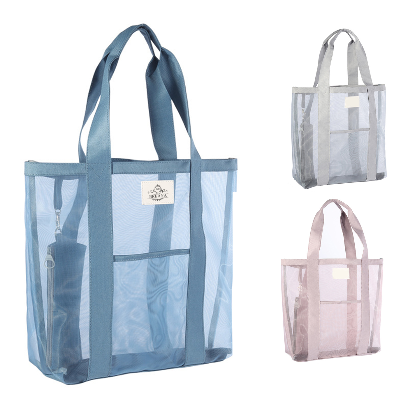 Large Capacity Clear Mesh Tote Bag