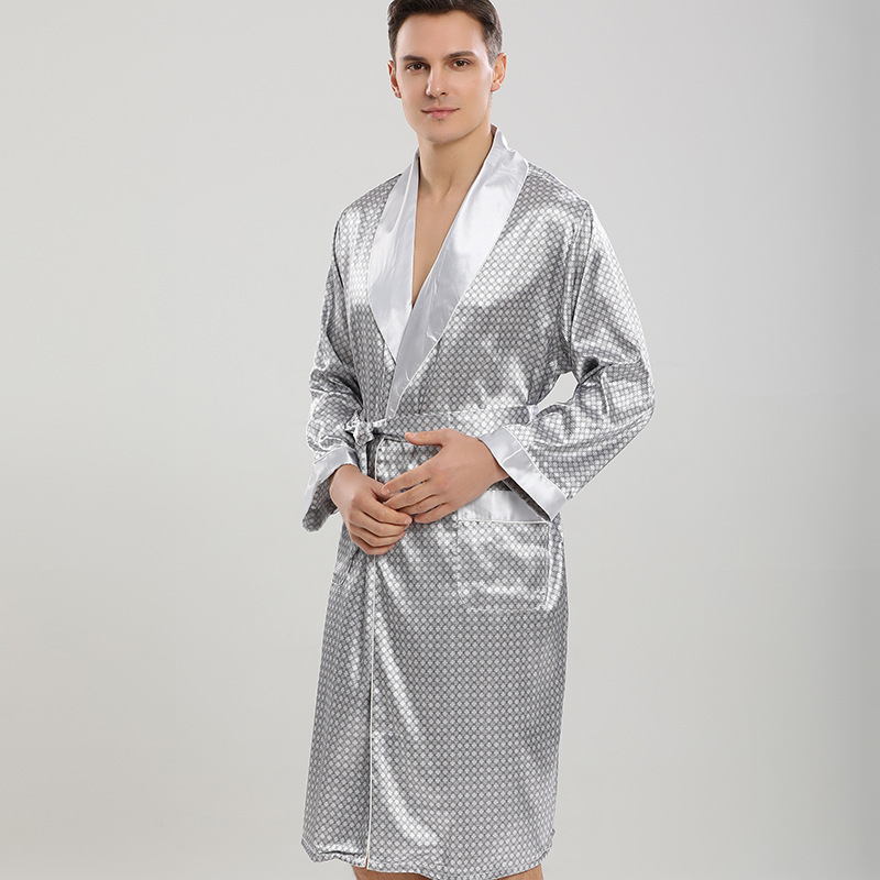 Men's Silk Robe1