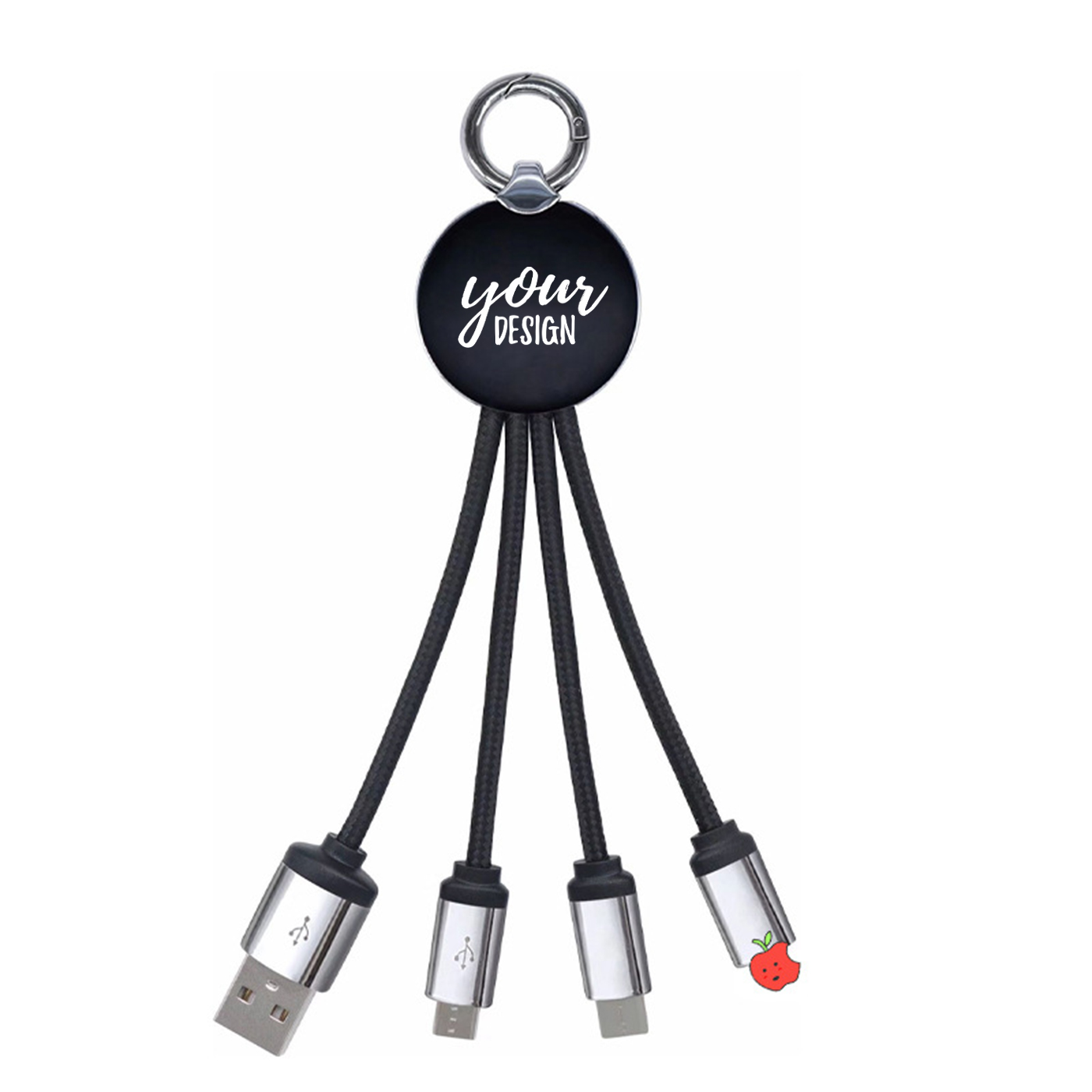 3 In1 Keychain Luminous Data Cable1