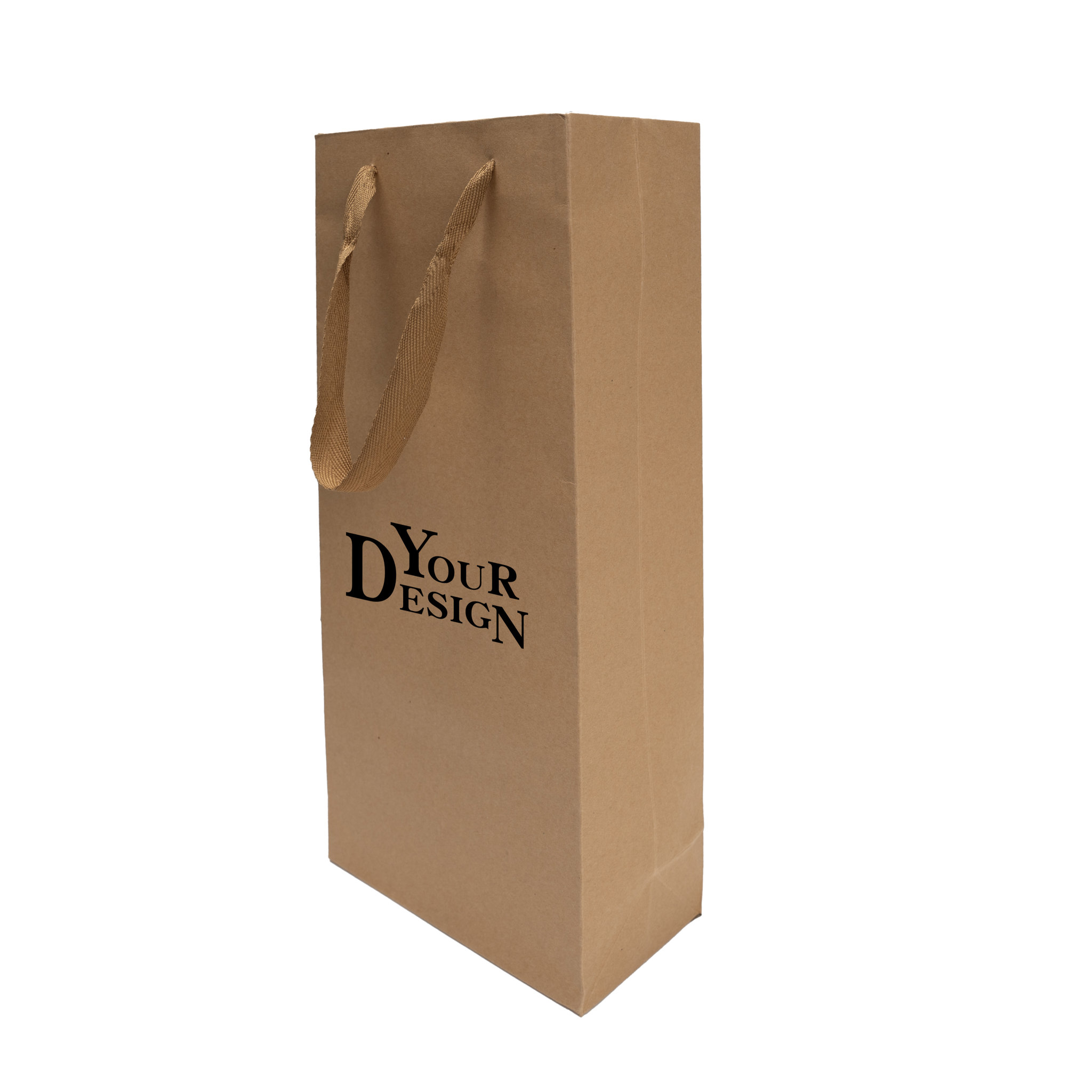 Single Bottle Kraft Paper Wine Bag1