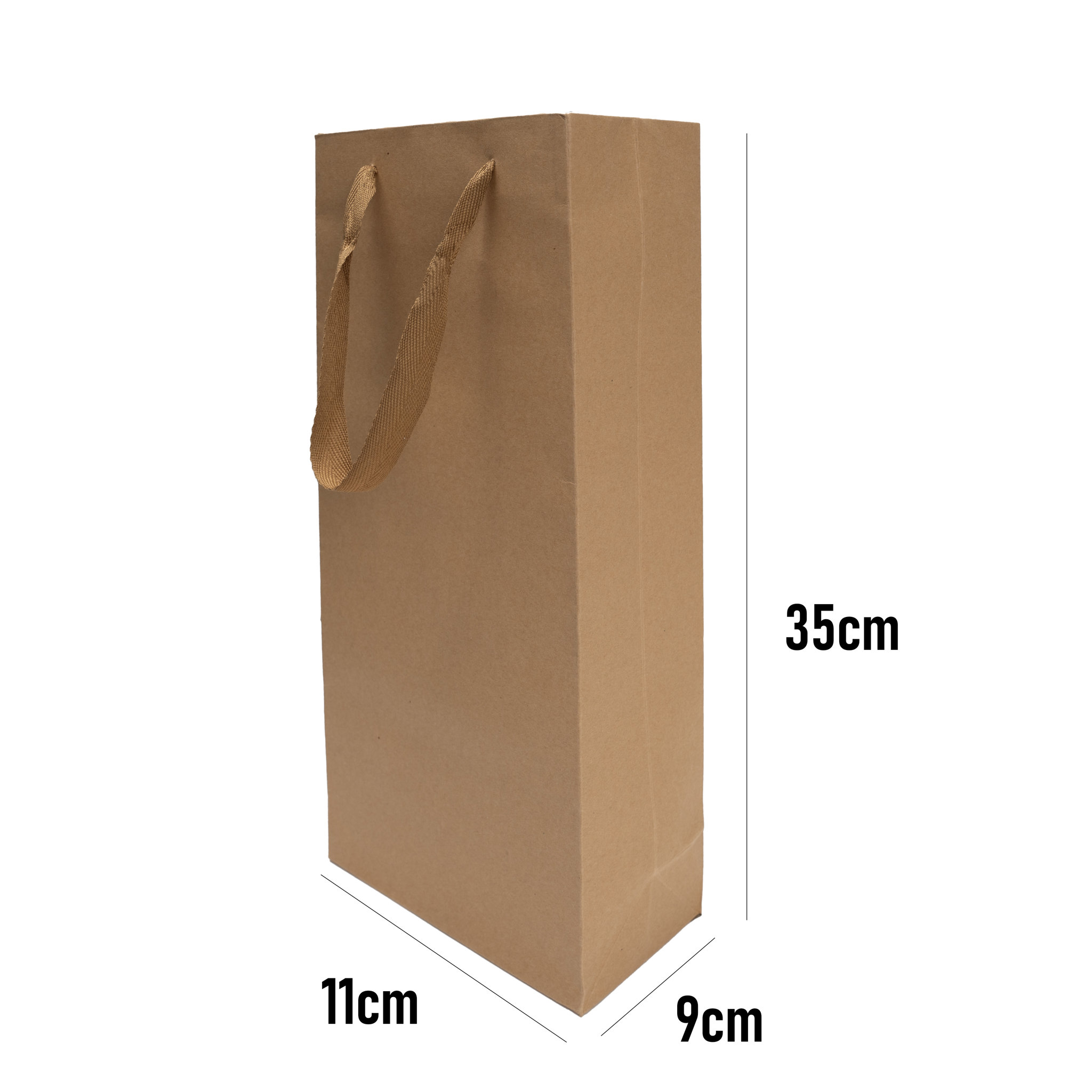 Single Bottle Kraft Paper Wine Bag2