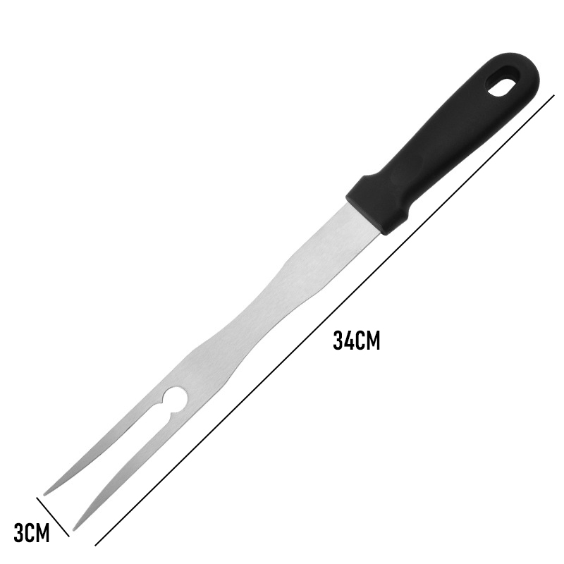 Stainless Steel BBQ Carving Fork With Plastic Handle1