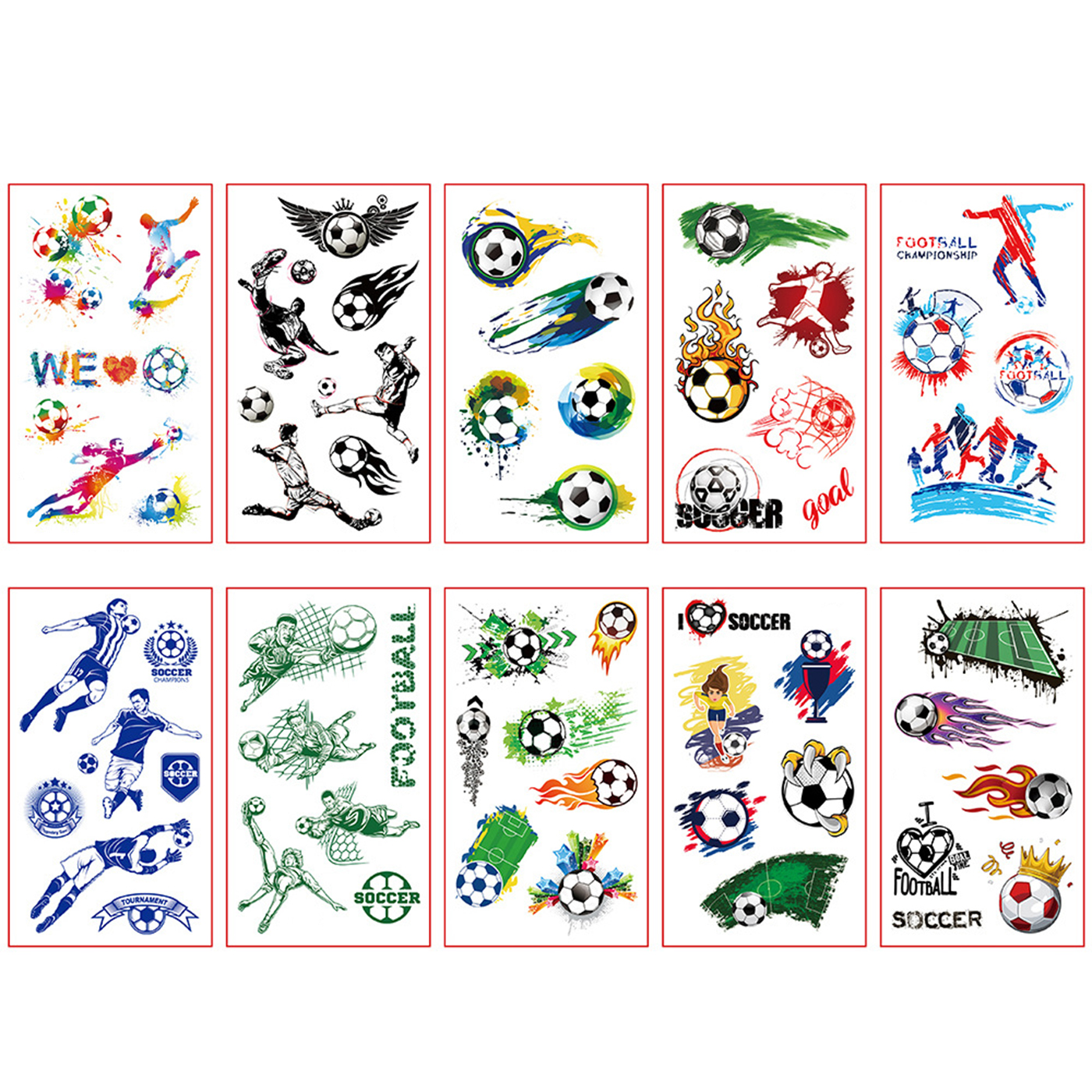 Soccer Tattoo Sticker For Kids