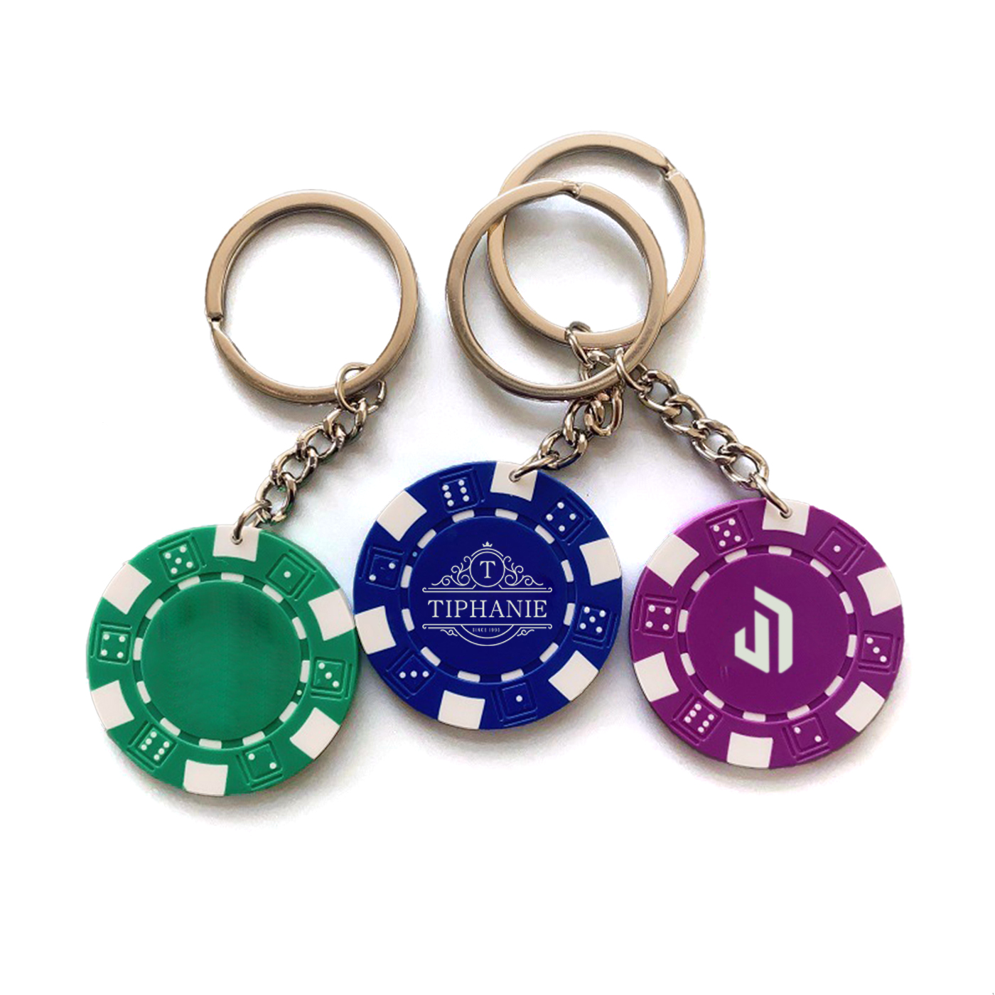 Poker Chip Keychain